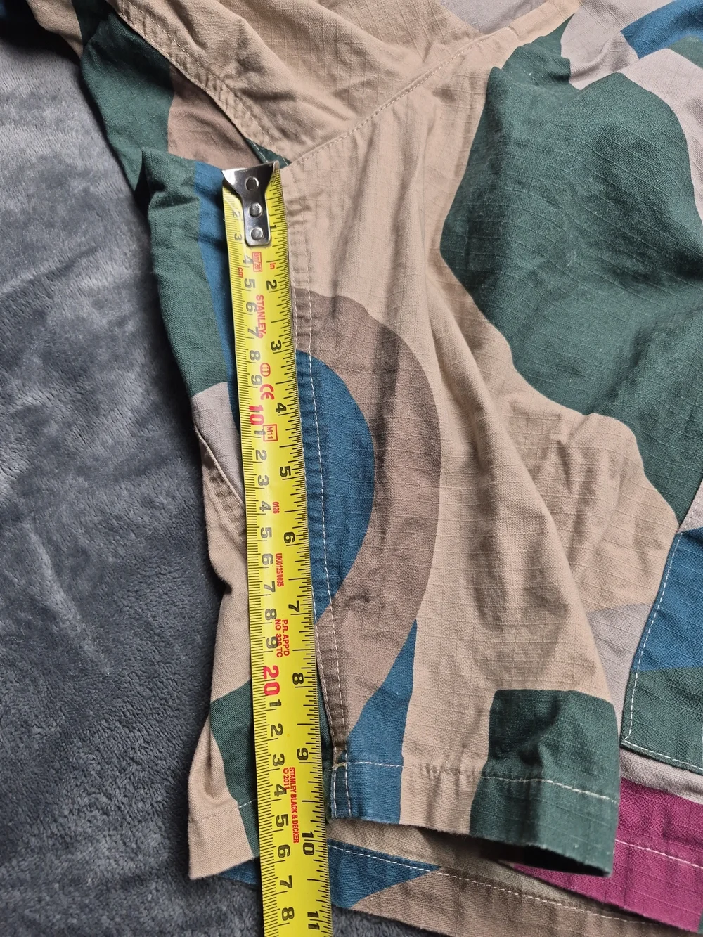 Parra The Wall Camo Short In The Sand Colorway XXL Abstract Geometric